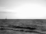 sailboat black and white